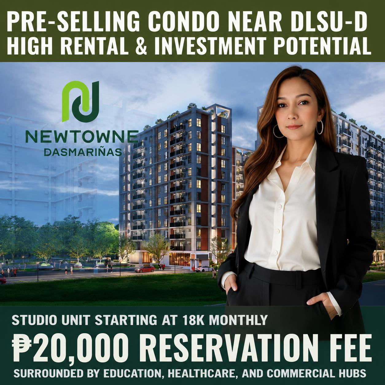 Newtowne Dasmariñas Studio Unit in Bicol — real estate listing image 1